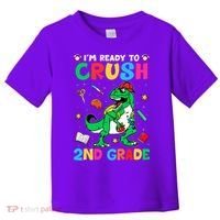 I'm Ready To Crush 2nd Grade Dinosaur Back To School Toddler T-Shirt thumb 0
