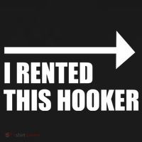 I Rented This Hooker Offensive Funny Saying Ornament thumb 1