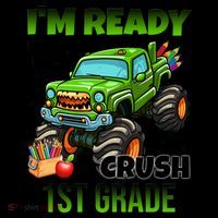 I'm Ready To Crush 1st Grade Monster Truck Coffee Mug thumb 5