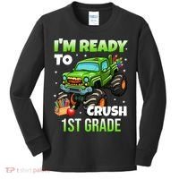 I'm Ready To Crush 1st Grade Monster Truck Kids Long Sleeve Shirt thumb 0