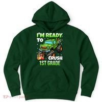 I'm Ready To Crush 1st Grade Monster Truck Hoodie thumb 0