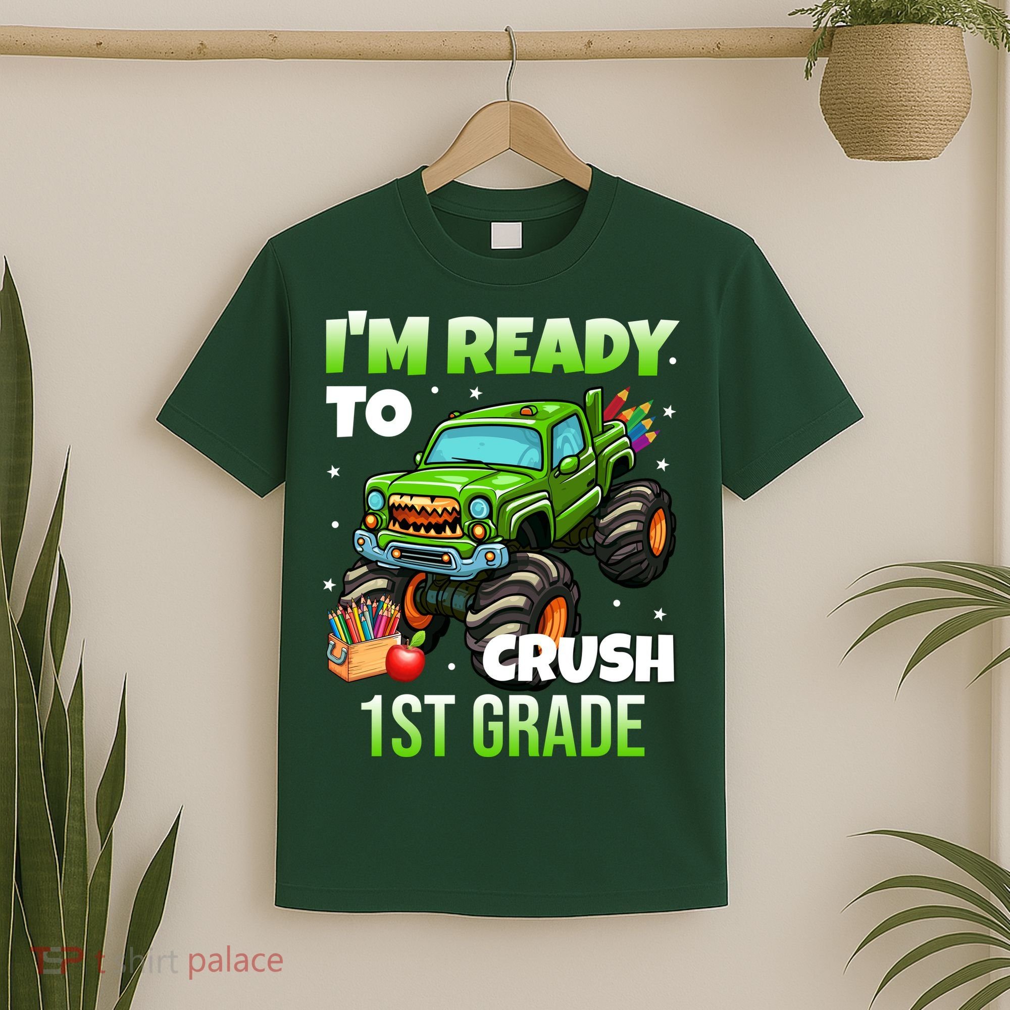 I'm Ready To Crush 1st Grade Monster Truck T-Shirt
