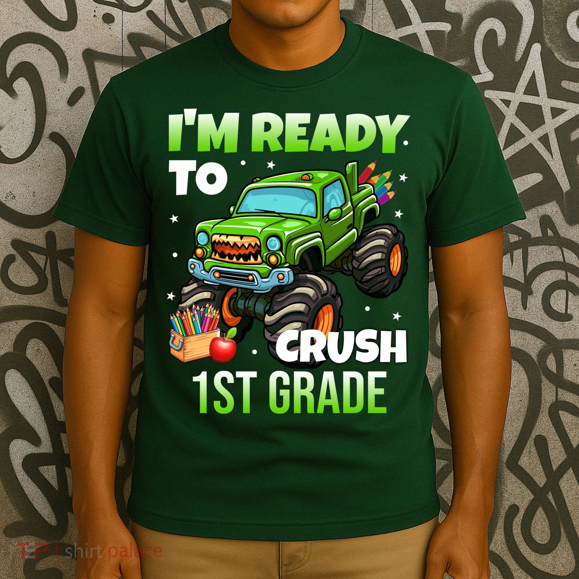 I'm Ready To Crush 1st Grade Monster Truck T-Shirt