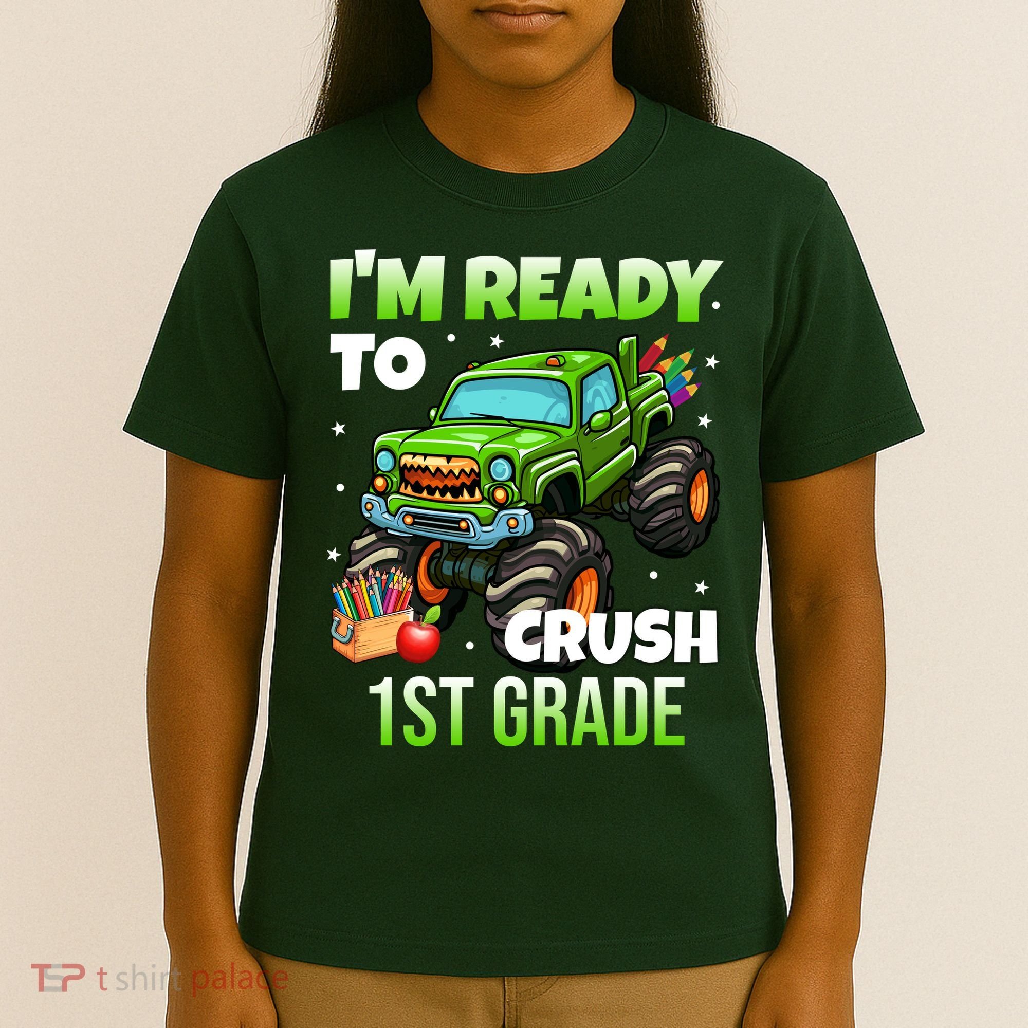 I'm Ready To Crush 1st Grade Monster Truck T-Shirt