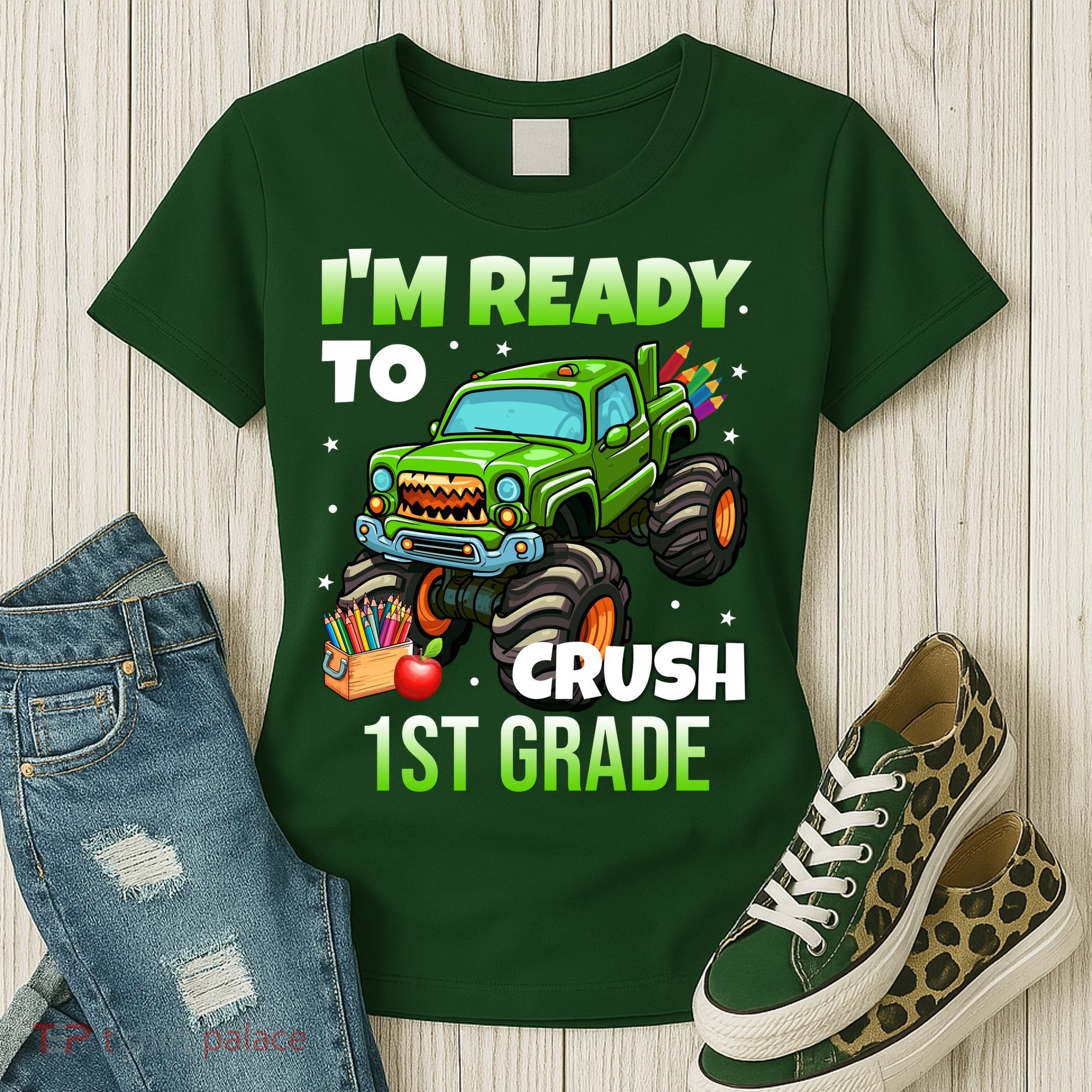 I'm Ready To Crush 1st Grade Monster Truck Women's T-Shirt