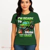 I'm Ready To Crush 1st Grade Monster Truck Women's T-Shirt thumb 4