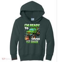 I'm Ready To Crush 1st Grade Monster Truck Kids Hoodie thumb 0