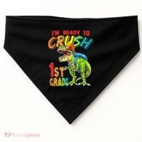 Im Ready To Crush 1St Grade T Rex Dinosaur Back To School Gift USA-Made Doggie Bandana thumb 0