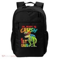 Im Ready To Crush 1St Grade T Rex Dinosaur Back To School Gift Backpack thumb 0
