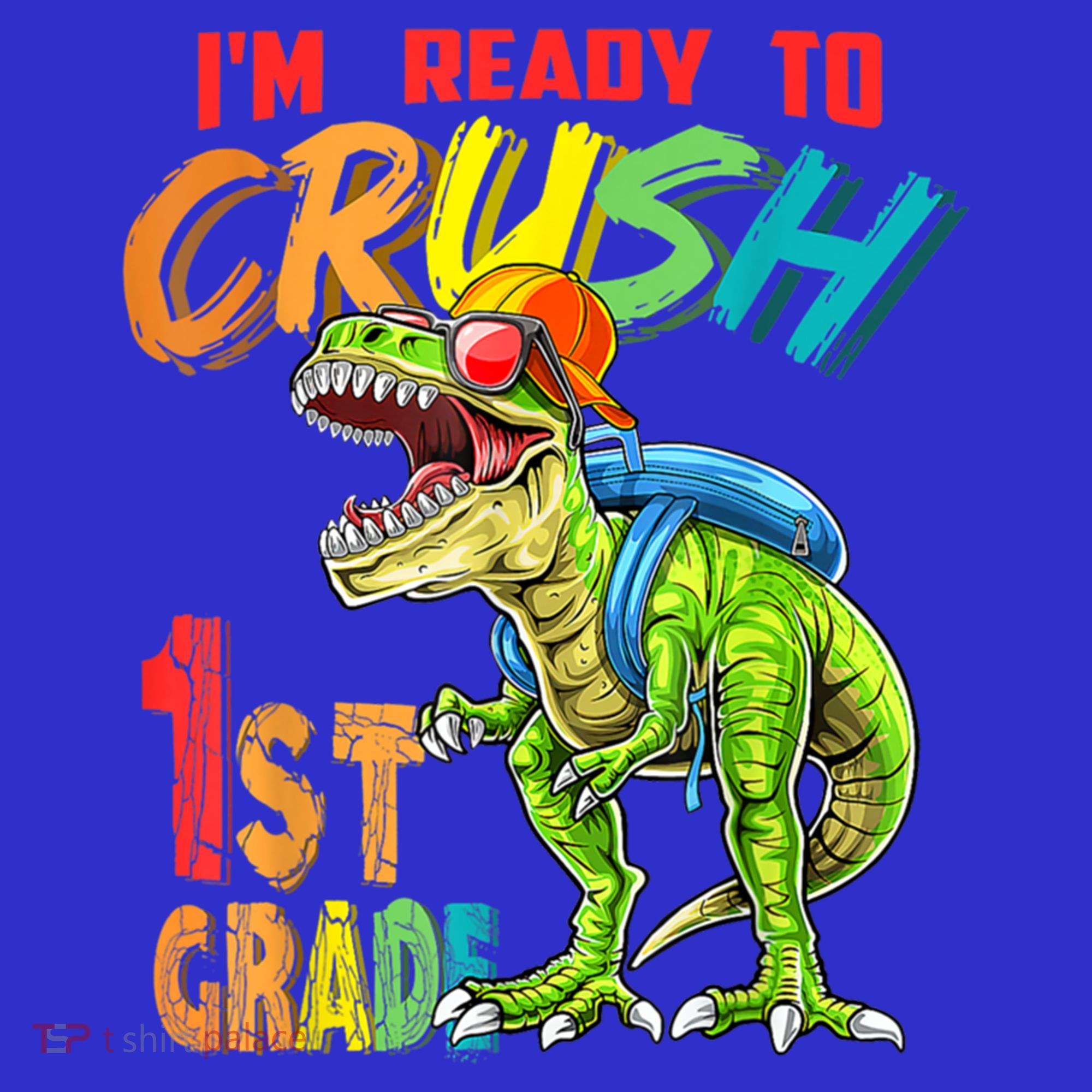 Im Ready To Crush 1St Grade T Rex Dinosaur Back To School Gift Women's Tank Top