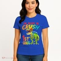 Im Ready To Crush 1St Grade T Rex Dinosaur Back To School Gift Women's T-Shirt thumb 4