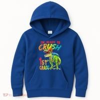 Im Ready To Crush 1St Grade T Rex Dinosaur Back To School Gift Kids Hoodie thumb 0