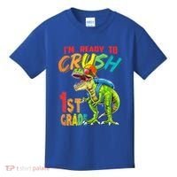 Im Ready To Crush 1St Grade T Rex Dinosaur Back To School Gift Kids T-Shirt thumb 0