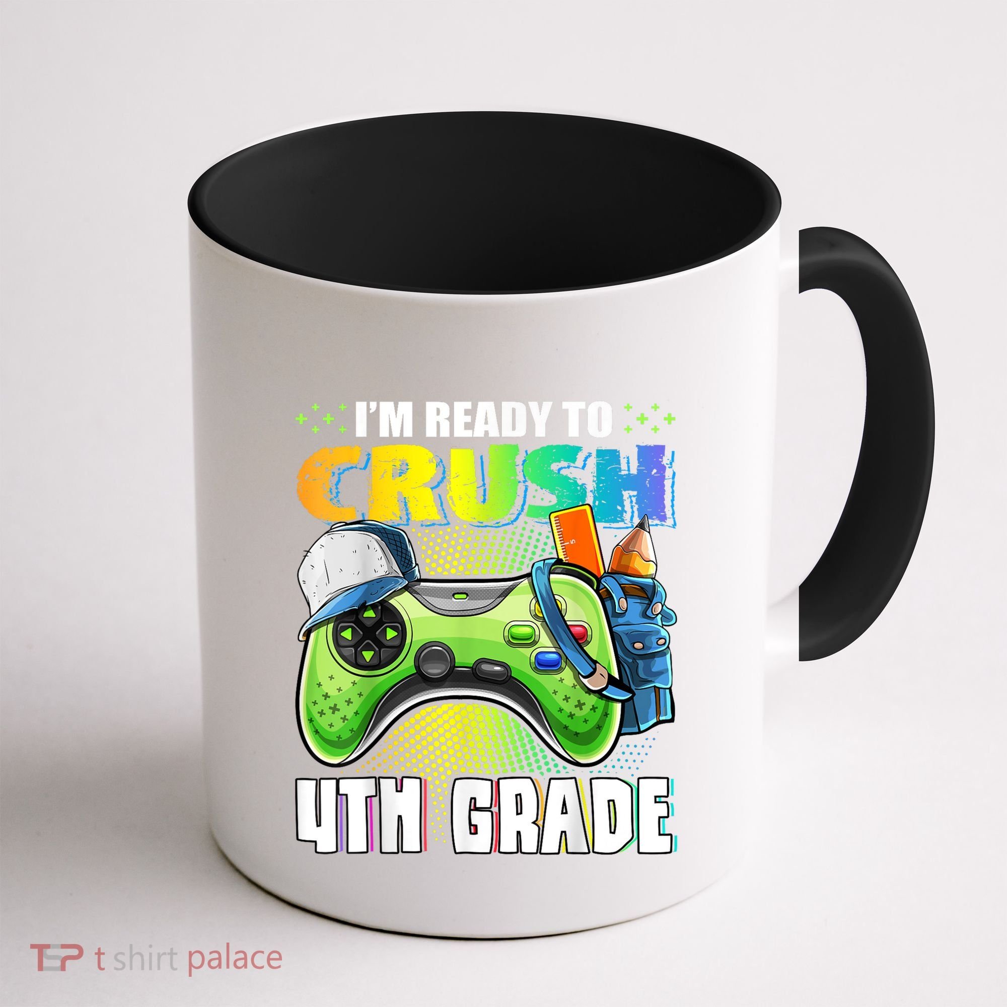 Im Ready To Crush 4th Grade Back To School Video Game Boy Coffee Mug