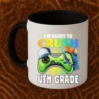 Im Ready To Crush 4th Grade Back To School Video Game Boy Coffee Mug thumb 2