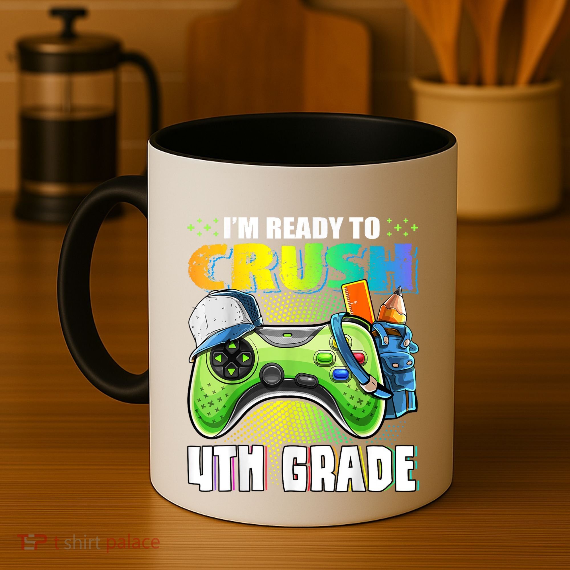 Im Ready To Crush 4th Grade Back To School Video Game Boy Coffee Mug