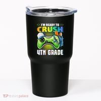 Im Ready To Crush 4th Grade Back To School Video Game Boy Tumbler thumb 0