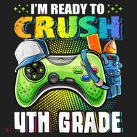 Im Ready To Crush 4th Grade Back To School Video Game Boy Tumbler thumb 3