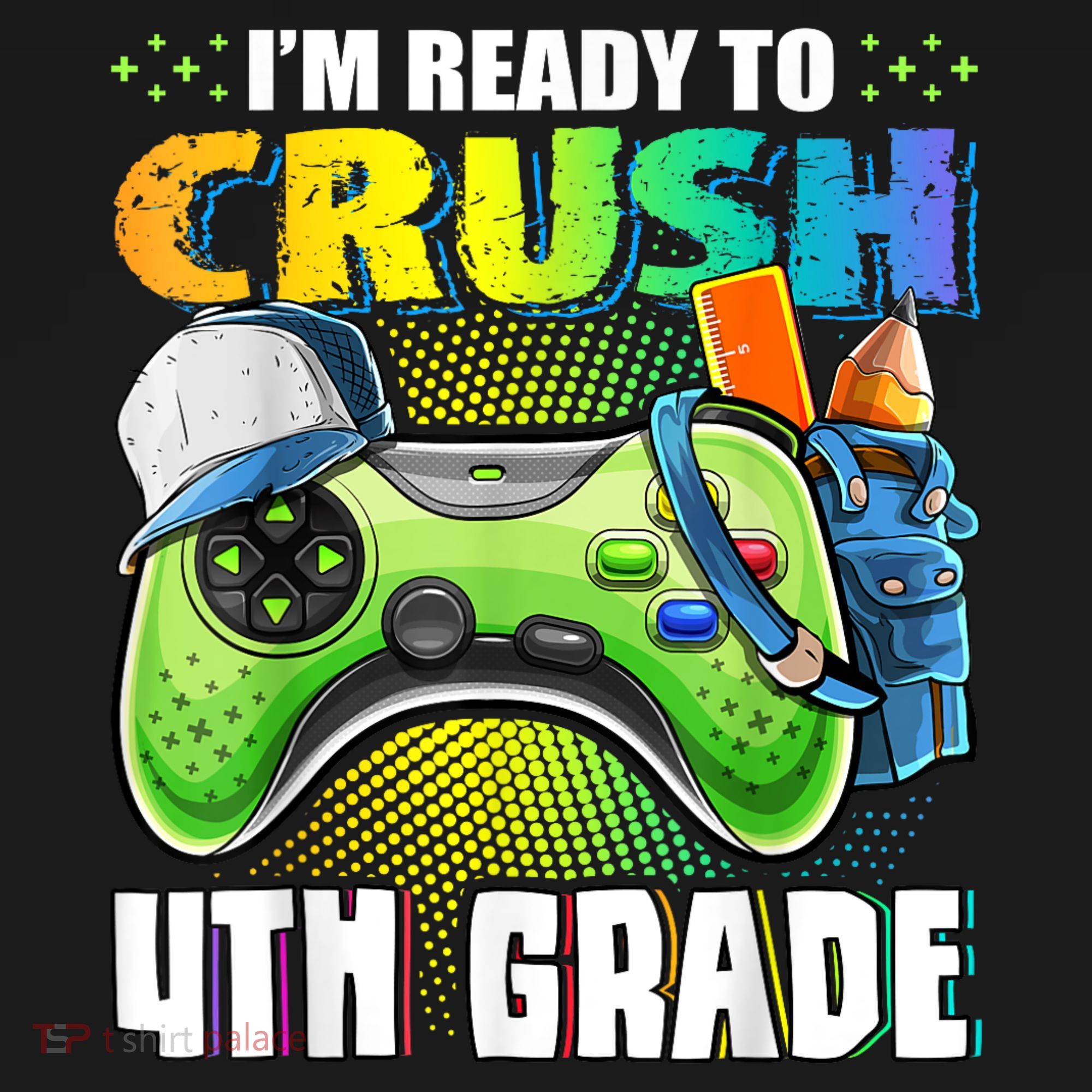 Im Ready To Crush 4th Grade Back To School Video Game Boy Ornament