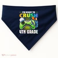 Im Ready To Crush 4th Grade Back To School Video Game Boy USA-Made Doggie Bandana thumb 0