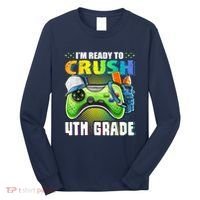 Im Ready To Crush 4th Grade Back To School Video Game Boy Long Sleeve Shirt thumb 0