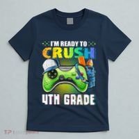Im Ready To Crush 4th Grade Back To School Video Game Boy T-Shirt thumb 5