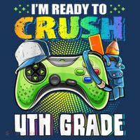 Im Ready To Crush 4th Grade Back To School Video Game Boy Beanie thumb 2