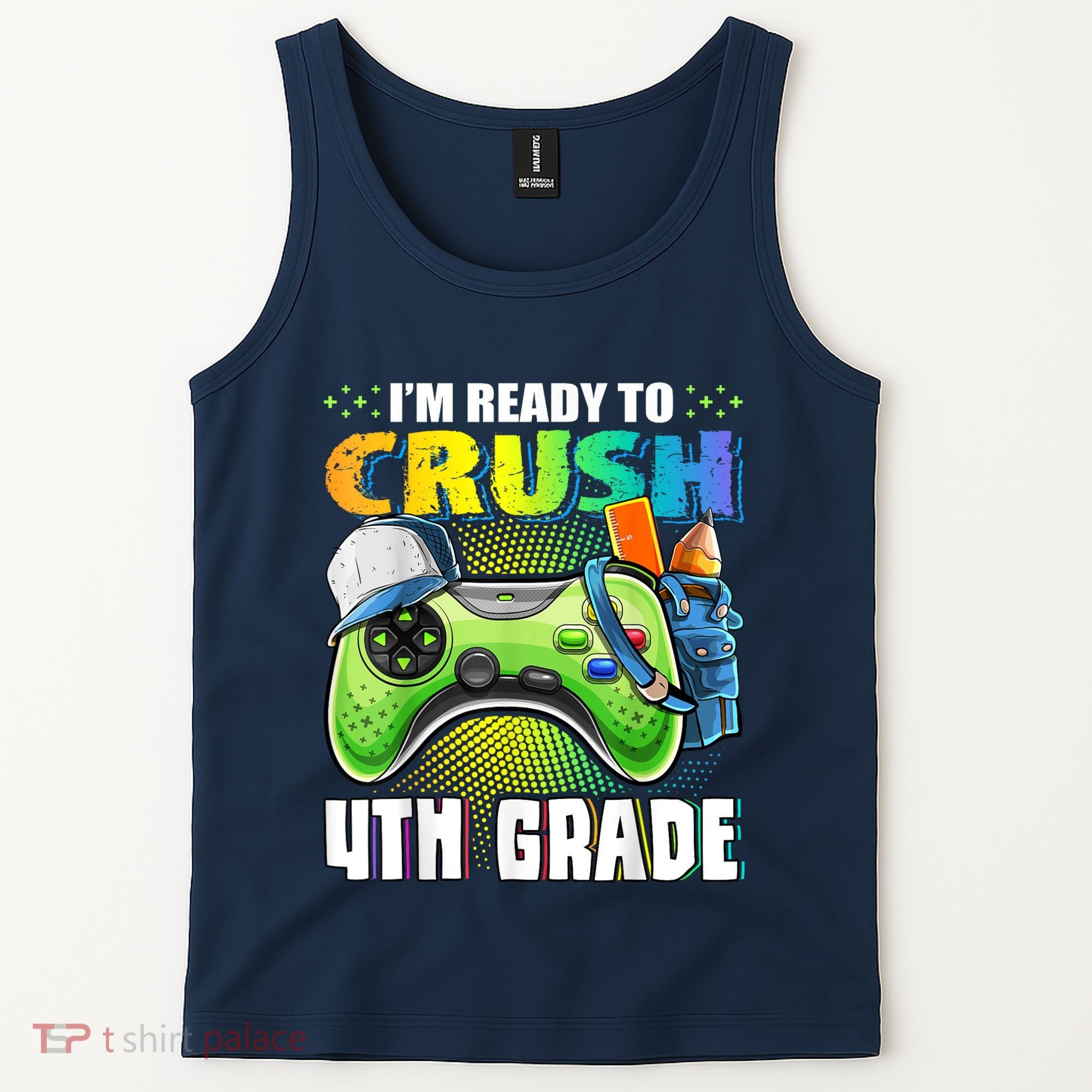 Im Ready To Crush 4th Grade Back To School Video Game Boy Tank Top