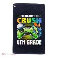 Im Ready To Crush 4th Grade Back To School Video Game Boy Golf Towel thumb 0