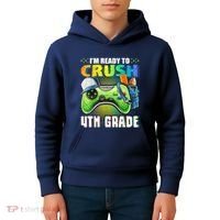 Im Ready To Crush 4th Grade Back To School Video Game Boy Kids Hoodie thumb 4