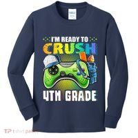 Im Ready To Crush 4th Grade Back To School Video Game Boy Kids Long Sleeve Shirt thumb 0