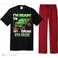 I'm Ready To Crush 8th Grade Monster Truck Pajama Set thumb 0