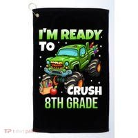 I'm Ready To Crush 8th Grade Monster Truck Golf Towel thumb 0
