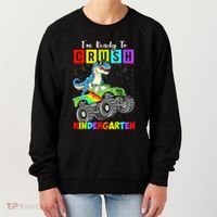 I'm Ready To Crush Kindergarten Dinosaur Back To School Women's Sweatshirt thumb 0