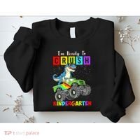 I'm Ready To Crush Kindergarten Dinosaur Back To School Sweatshirt thumb 2