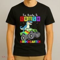 I'm Ready To Crush Kindergarten Dinosaur Back To School T-Shirt thumb 3
