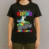 I'm Ready To Crush Kindergarten Dinosaur Back To School T-Shirt thumb 4