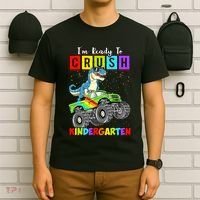 I'm Ready To Crush Kindergarten Dinosaur Back To School T-Shirt thumb 6