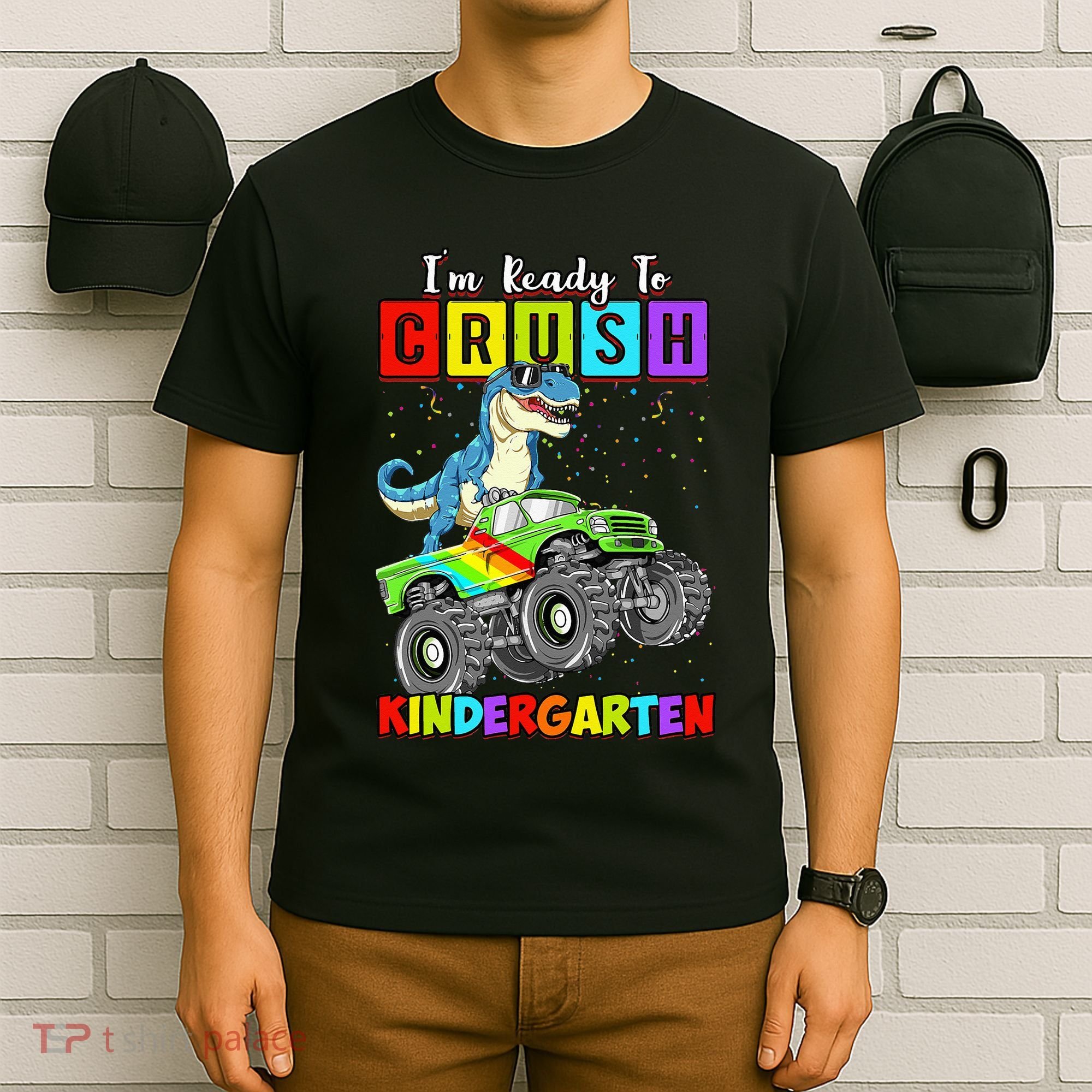 I'm Ready To Crush Kindergarten Dinosaur Back To School T-Shirt