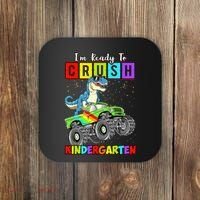 I'm Ready To Crush Kindergarten Dinosaur Back To School Coaster thumb 0