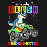 I'm Ready To Crush Kindergarten Dinosaur Back To School Mousepad thumb 1