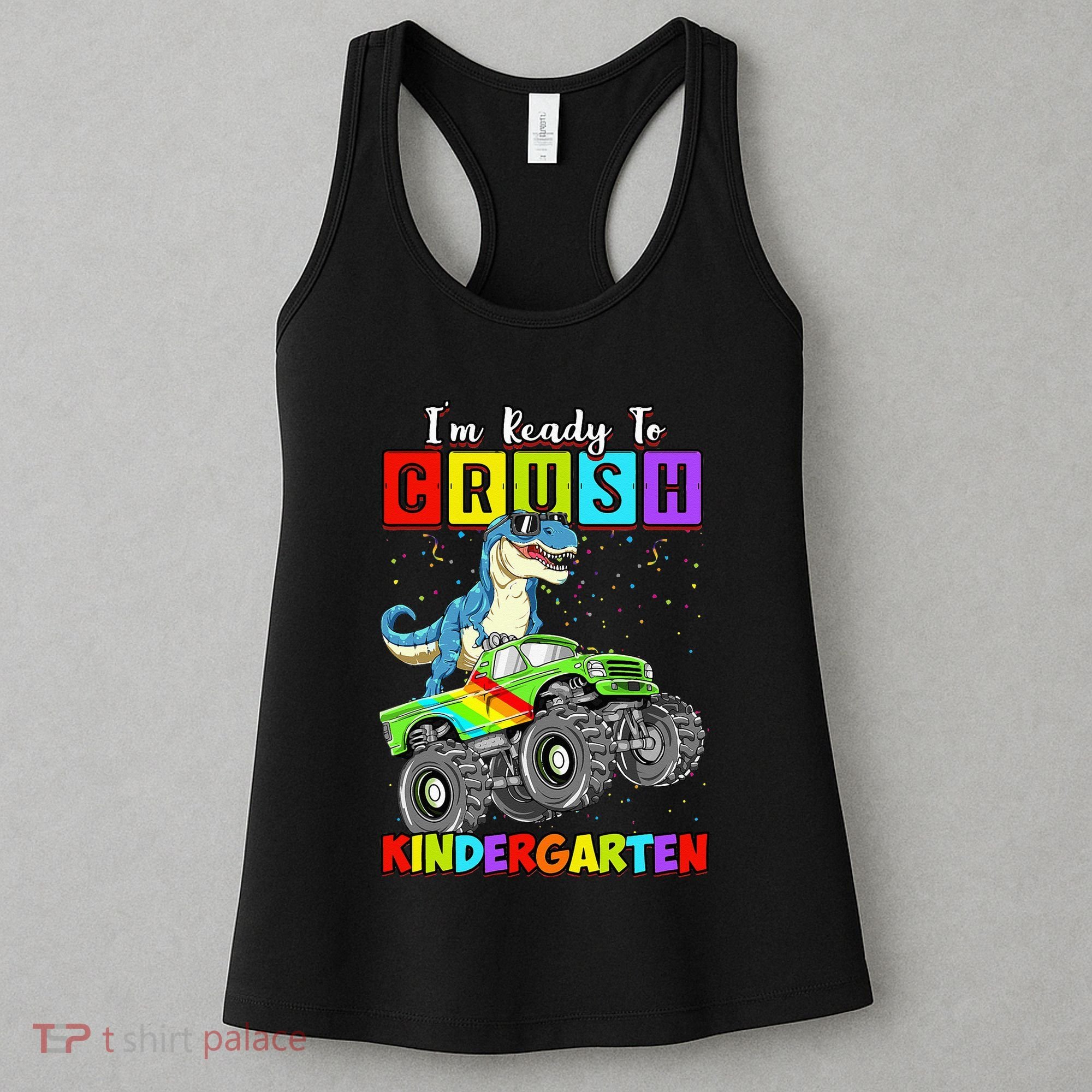 I'm Ready To Crush Kindergarten Dinosaur Back To School Women's Tank Top