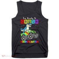 I'm Ready To Crush Kindergarten Dinosaur Back To School Tank Top thumb 0