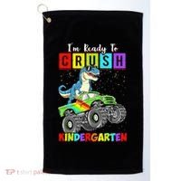 I'm Ready To Crush Kindergarten Dinosaur Back To School Golf Towel thumb 0