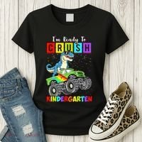 I'm Ready To Crush Kindergarten Dinosaur Back To School Women's T-Shirt thumb 3