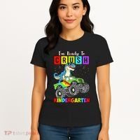 I'm Ready To Crush Kindergarten Dinosaur Back To School Women's T-Shirt thumb 4