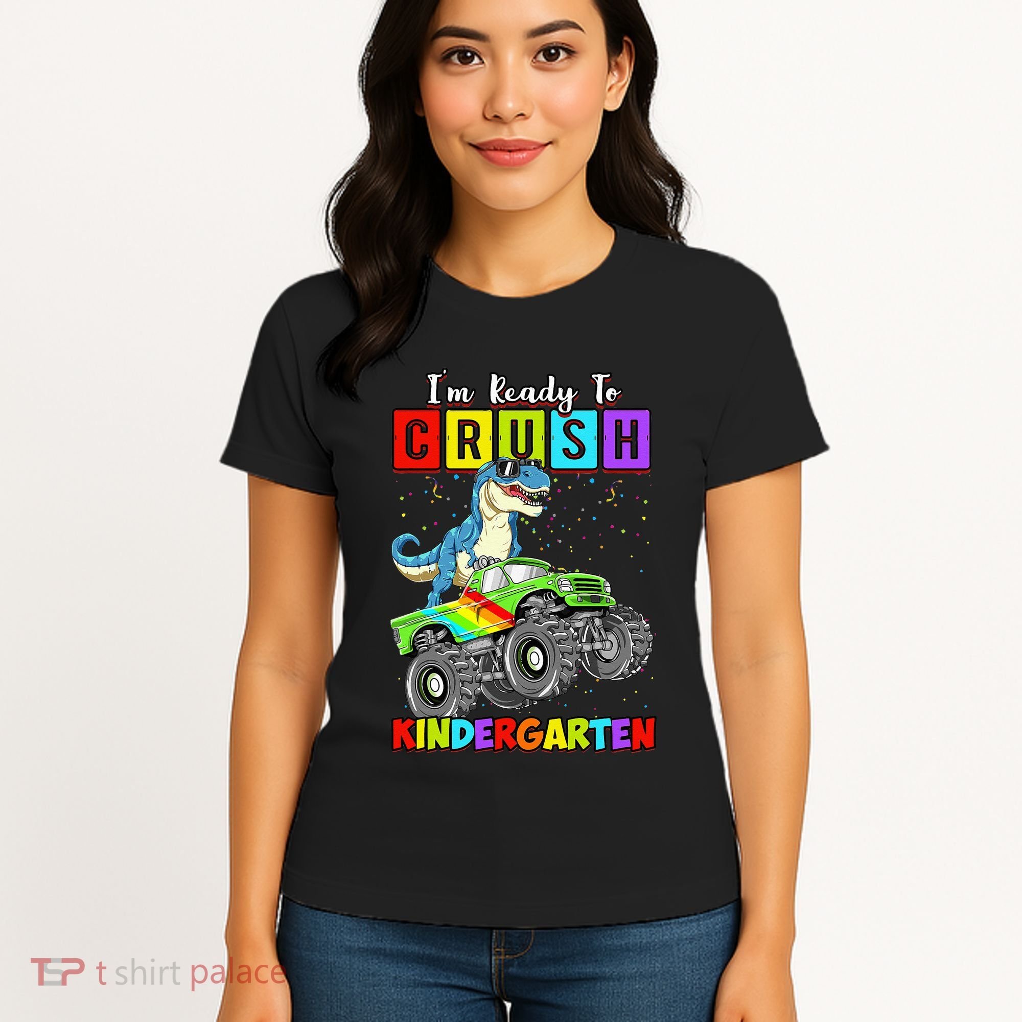 I'm Ready To Crush Kindergarten Dinosaur Back To School Women's T-Shirt