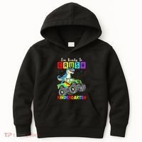 I'm Ready To Crush Kindergarten Dinosaur Back To School Kids Hoodie thumb 0