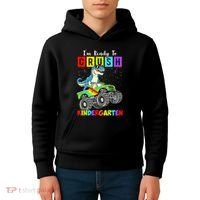 I'm Ready To Crush Kindergarten Dinosaur Back To School Kids Hoodie thumb 4