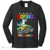 I'm Ready To Crush Kindergarten Dinosaur Back To School Kids Long Sleeve Shirt thumb 0